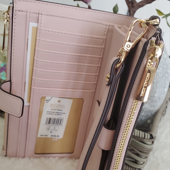 Michael Kors Emilia Purse Set Brown & pink Set - Picture 10 of 10